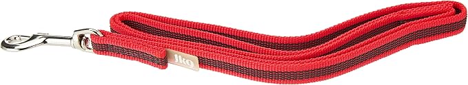 Julius-K9 218GM-R-S1 Color & Gray Super-Grip Leash with Handle, 14 mm x 1 m, Red-Gray