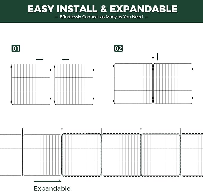 FXW MiniPaws Unleashed Dog Playpen, 20in 32 Panels