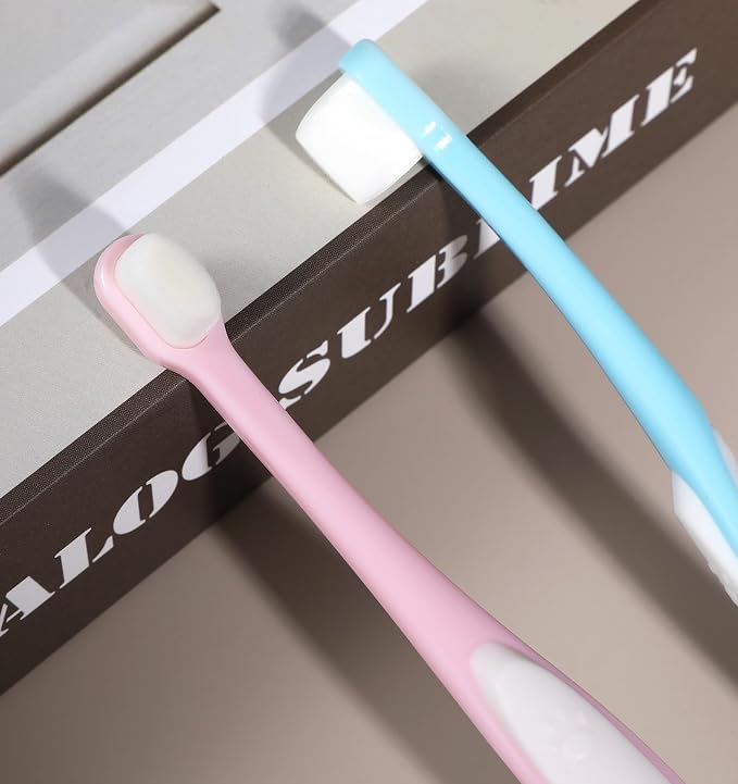 2 Pcs Puppy Toothbrush, Ultra Soft Cat Toothbrush for Cats & Puppies, Mini Head Dental Cleaning Kit for Tiny Dogs & Kittens