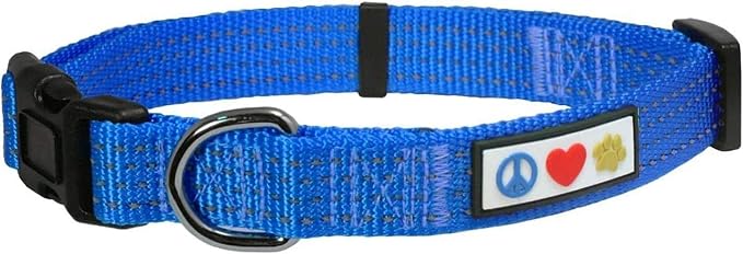 Pawtitas Value Bundle Set | Small Reflective Dog Harness + Small Reflective Dog Collar + Extra Small/Small Reflective Dog Leash – Blue Set