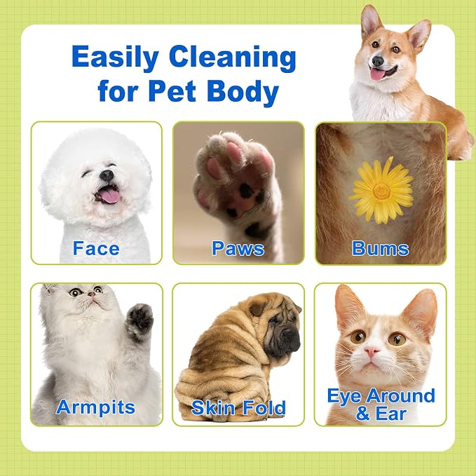 DR.EASY All Purpose Grooming Wipes, No Fragrance, 100 Count