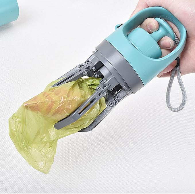 Dog Poop Scooper with Retractable Strap, ABS Material, Easily Clean Dog Waste, Lightweight Portable Dog Claw Poop Scooper, Bag Dispenser for Outdoor Walking
