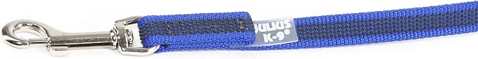 Color & Gray Super-Grip Leash with Handle, 14 mm x 1,2 m, Blue-Gray