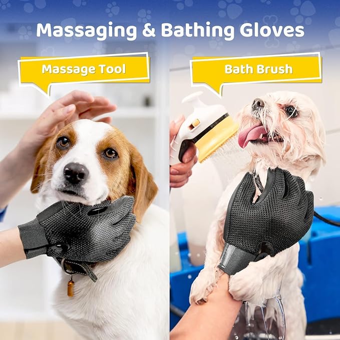 Pet Hair Remover Glove, 1-Pack, Grey