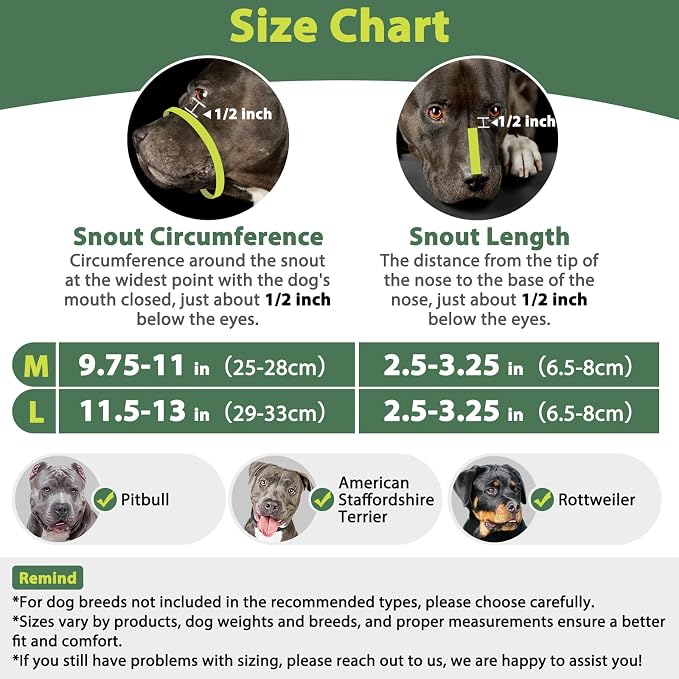 Pitbull Dog Muzzle for Large Medium Dogs Prevent Biting Scavenging | Fits Rottweiler Amstaff Broad-nosed Breed, Sturdy Breathable Basket, Training Walking Use, Allows to Drink | Black Grey, M