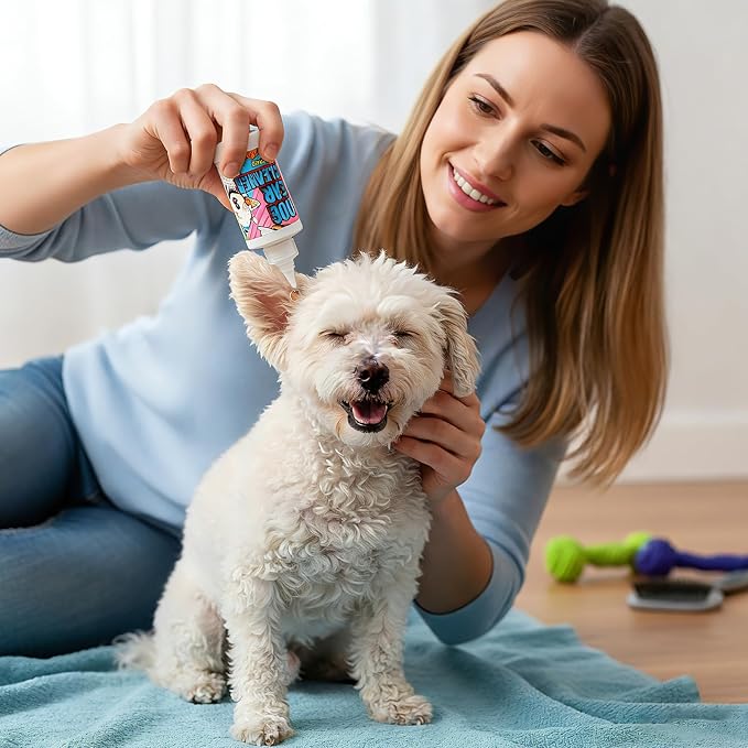 Dog Ear Cleaner Solution & Medicated Ear Drops, 2 fl oz