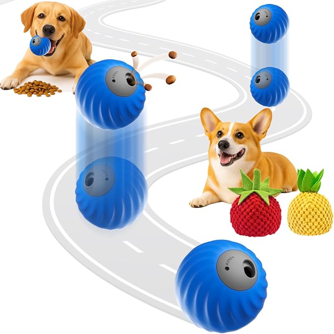 FUNNYDUCK Interactive Dog Toys, Treat Dispensing Dog Feeder Puzzle for Dogs | Enrichment Treat Dispenser Toy to Keep Small, Medium and Large Dogs Busy and Engaged During Feeding and Daily Play