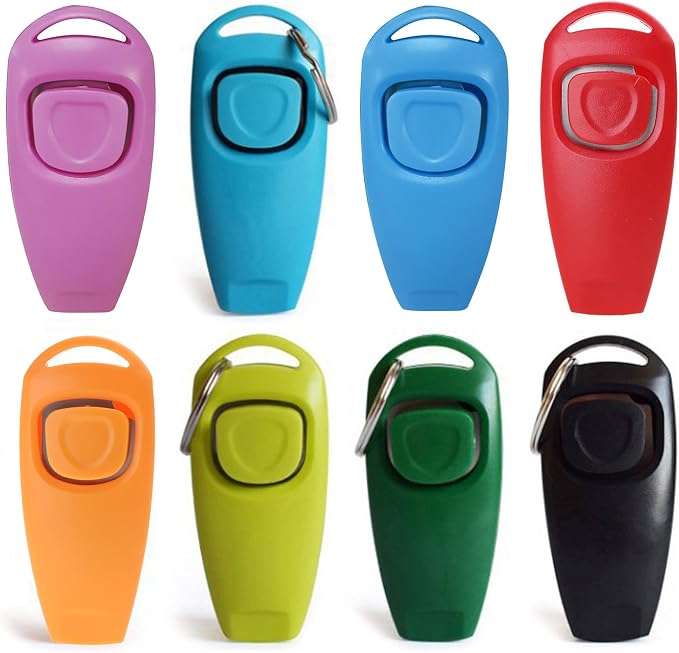 Pet Training with Keyring Dog Training Clickers Combo Perfect for Behavioral Training