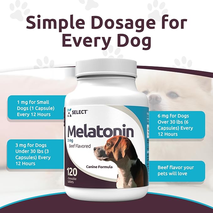 K9 Select Melatonin for Dogs, Beef, Small