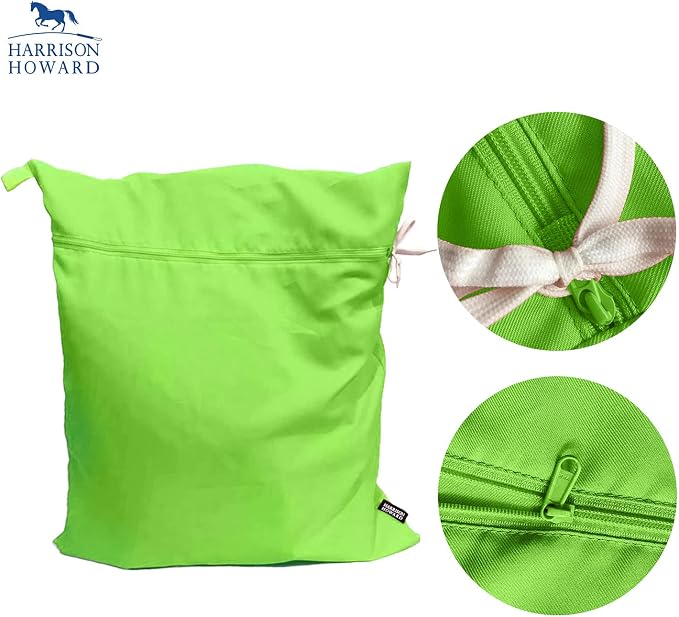Harrison Howard Pet Washing Bag Dog Cat Horse Hair Laundry Bag for Rug Sheet Boots Pets Laundry Helper Neon Green