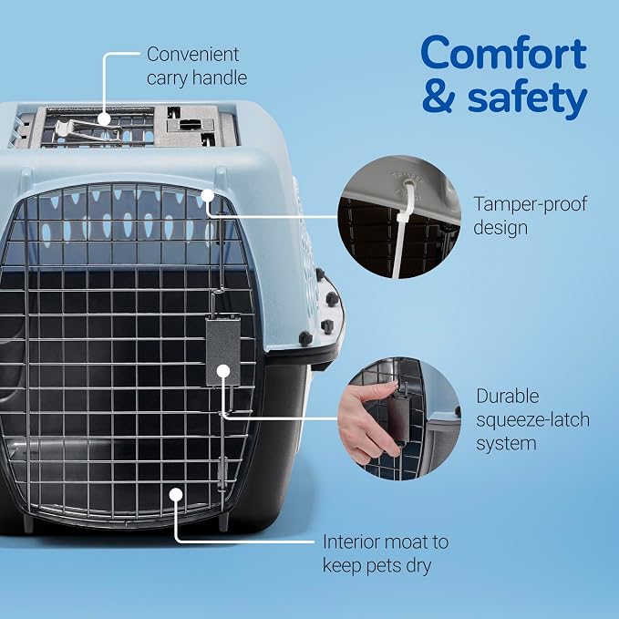 Petmate Dog Crate & Cat Carrier, 24in, Two Door, Pearl Tan