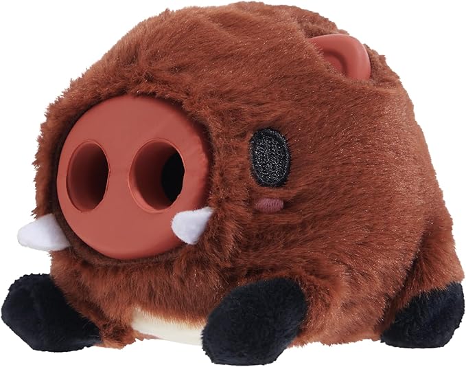 BARK Wild Borris Super Chewer Dog Toy Small | Rip & Reveal Natural Rubber Toy with Treat-Dispensing Core & Wacky Wobble
