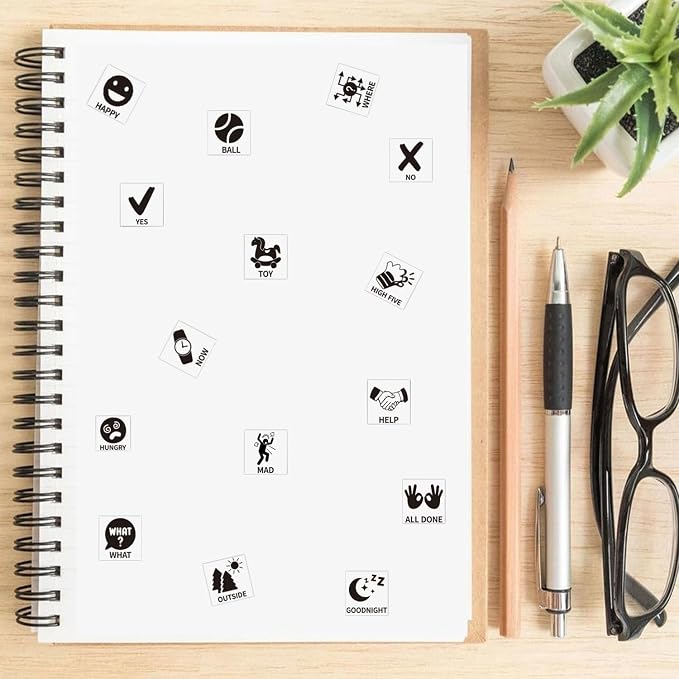 Pet Training Button Stickers, 50 Actions