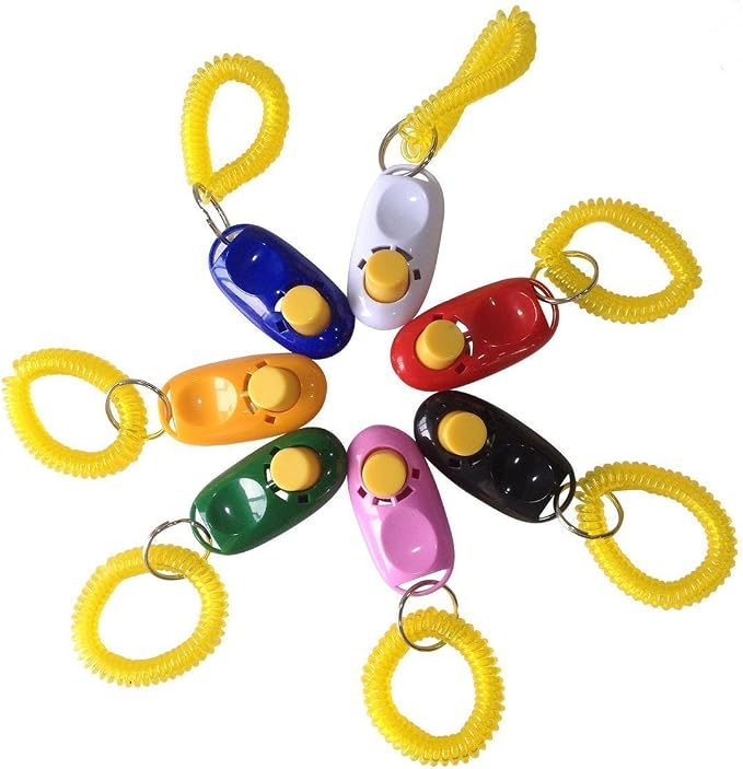Pet Training Clicker with Wrist Strap, 3 Pack