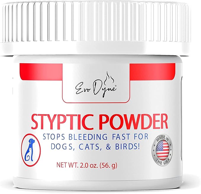 Evo Dyne Styptic Powder 3-Pack 2 oz for Dogs, Cats & Birds
