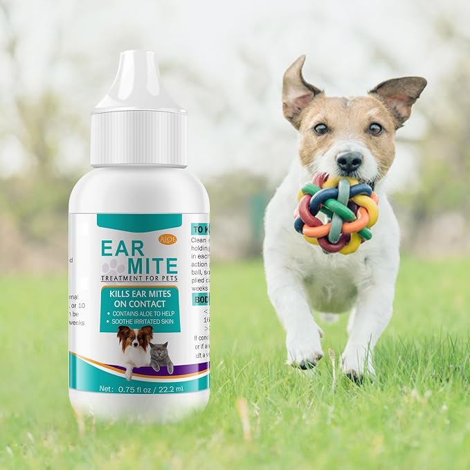Daiasns Ear Mite Treatment for Cats & Dogs, 0.75 fl oz (Pack of 1)