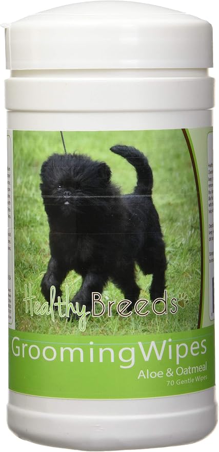 Healthy Breeds Affenpinscher Grooming Wipes, Pina Colada Scent, 70 Count