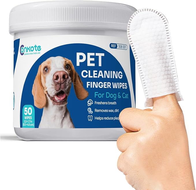 Conkote Dog Ear Cleaner Wipes, 50 Count