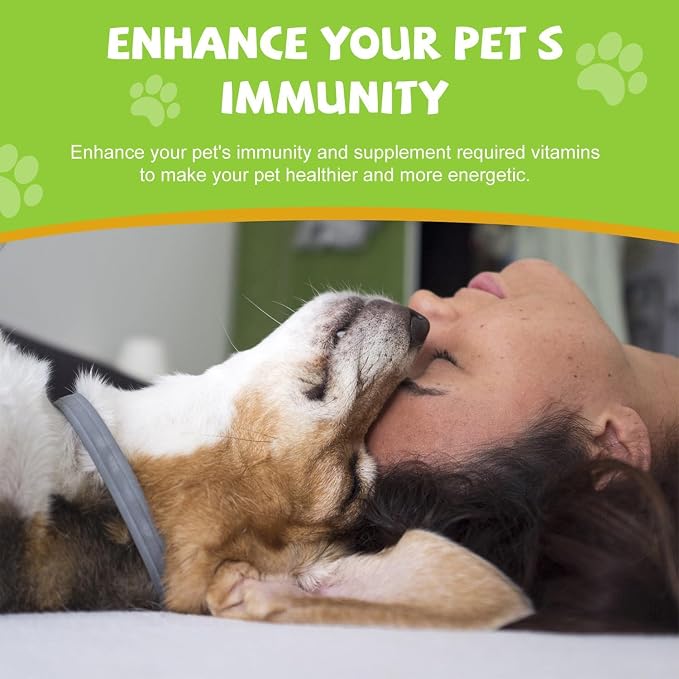 Dog Multivitamin Liquid Drops (60ml) – Multivitamins for Indoor Cats – Vitamin C, Vitamin D & B1, Dog Health Supplements for Skin Care, Joints & Hips