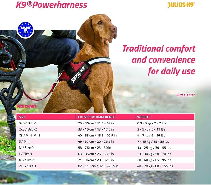 K9 Powerharness, Size: Baby 1, Anthrazit