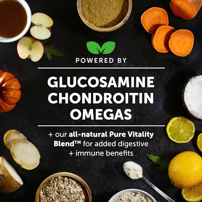 11-in-1 Advanced Hip + Joint Supplement for Dogs - Mobility Support with Glucosamine Chondroitin, Turmeric, & Green Lipped Mussel, MSM - Soothes Joint Stiffness & May Reduce Discomfort (Bacon, 90 Ct)