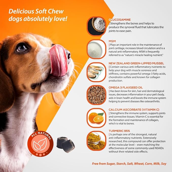 ArthriMAXX Hip & Joint Support Soft Chews for Dogs, Chicken, 90 Count