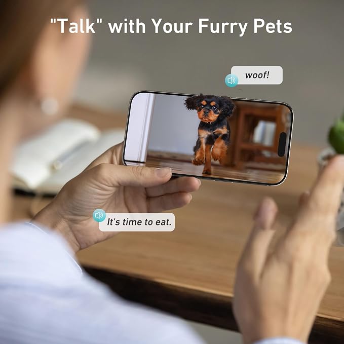Automatic Dog & Cat Feeder with Camera & WiFi, 8L