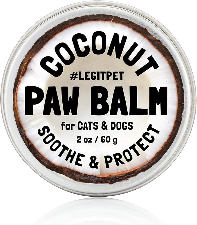 LEGITPET Hemp Hip & Joint Supplement for Dogs 120 Soft Chews and Paw Balm Wax Soother & Moisturizer Cream with Natural Food-Grade Coconut Oil, Organic Shea Butter & Beeswax 2oz Bundle