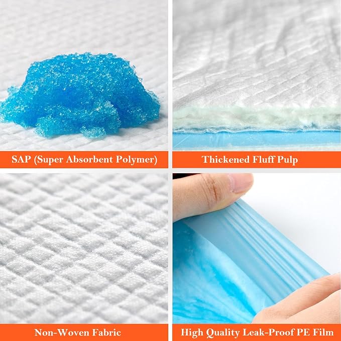 Aurora Pet Ultra-Absorbent Puppy Pee Pads – XL 24x35 Inch, Leak-Proof & Quick-Dry Potty Training Pads (20-Pack), Extra-Large Protection for Puppies & Dogs – Blue & White