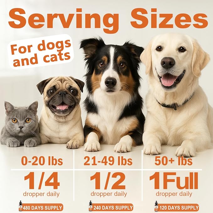 (4-Pack) Organic Hеmp Oil for Dogs and Cats, Omega, 4-Pack