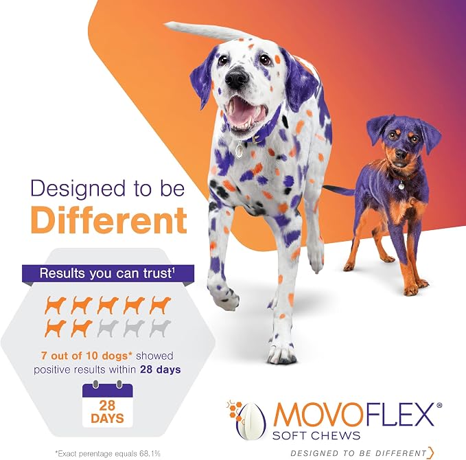 MOVOFLEX Soft Chew Hip & Joint Supplement for Medium Dogs - 60ct by Virbac