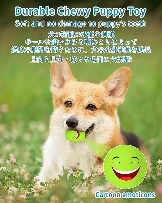 Dog Toys Squeaky, [5 Pack] Soft Puppy Egg Balls, Funny Interactive Squeak Pet Chew Toy for Puppies Small Medium Breed