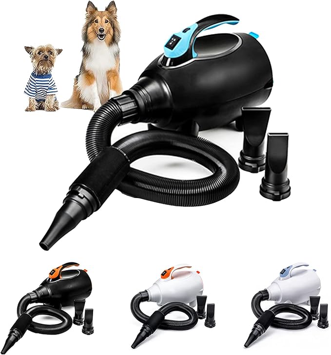 Abs Insulation Dog Dryer, High Velocity Pet Hair Dryer, Stepless Adjustable Speed Pet Grooming Hair Drying Force Dryer Blower, Quick Mute,A1/1800W (A2/1800W) (B1/2200W)
