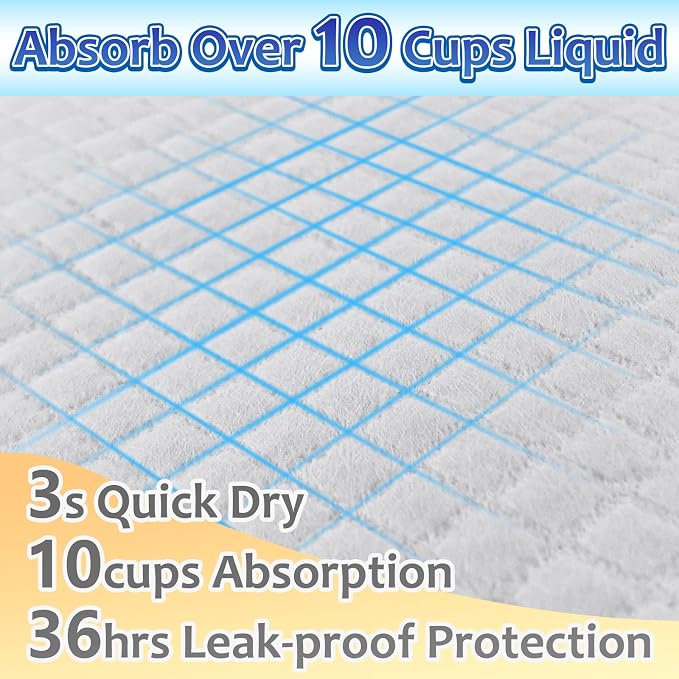 Dogcator XL Puppy Pads 40 Count, Thicken Pee Pads for Dogs, 28"x34" Dog Pee Pads Extra Large, Disposable Urine Bed Pads for Doggy, Potty Pads for Doggie, Large Dog Pads, Piddle Pads X-Large