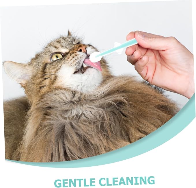 Toyvian 1set Silicone Pet Toothbrush Kit for Cats and Small Dogs Gentle Cleaning with Comfortable Grip Food-Grade Silicone for Daily Oral Care