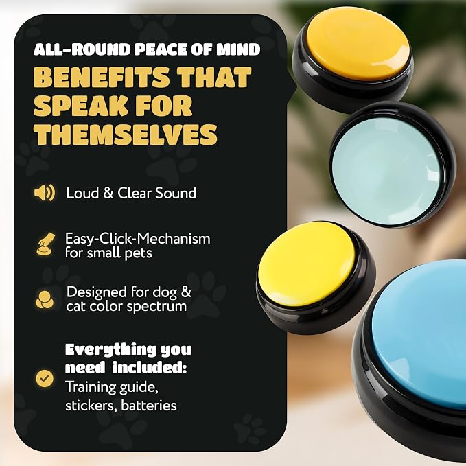 KUL KING'S Talking Buttons, 4 Pack