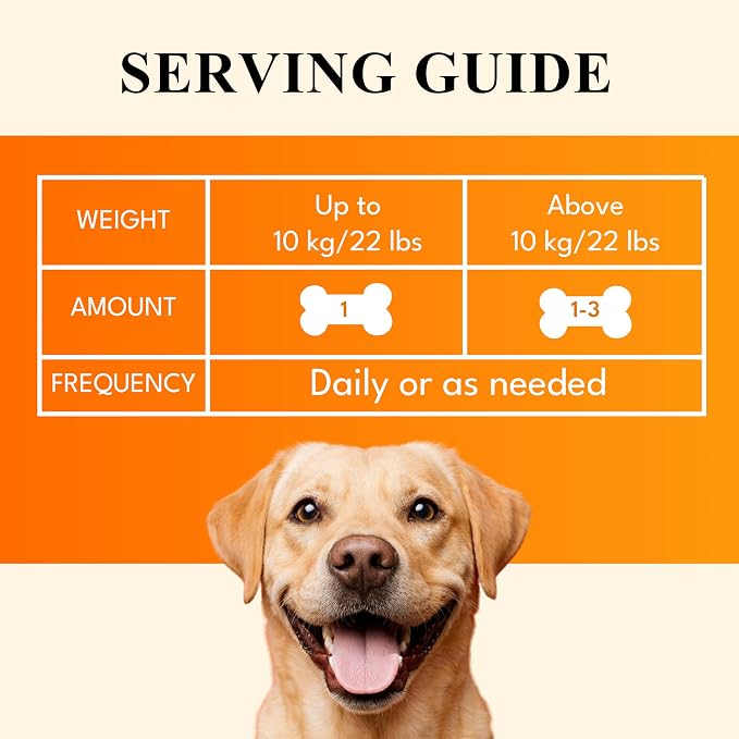22 in 1 Dog Multivitamin Chews - Taurine Dog Multivitamin & Taurine Supplements for Dog - Dog Vitamins & Supplements for Joints, Skin, Coat & Immunity - Daily Multivitamin (50 Soft Chews)