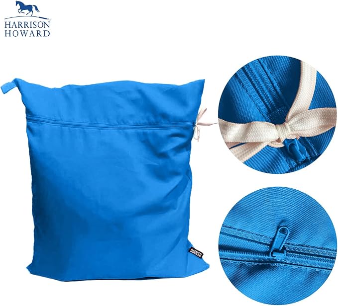 Pet Washing Bag Dog Cat Horse Hair Laundry Bag for Rug Sheet Boots Pets Laundry Helper by Harrison Howard True Blue