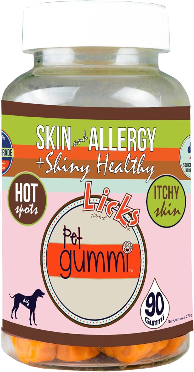 Licks Skin & Allergy, Omega 3, Savory Flavor, 90 Count