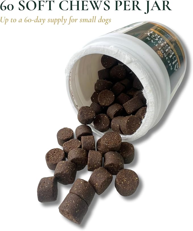 Dog Allergy Chews - 75mg Quercetin, Probiotics - 60 Soft Chews