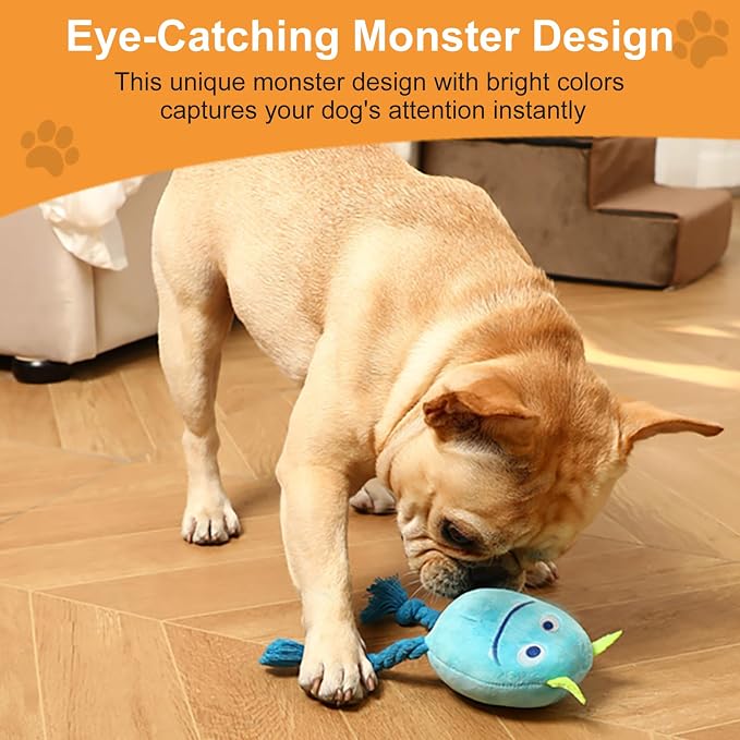 lilfrd 2 Pack Squeaky Rope Plush Dog Toys for Small Medium Puppies | Tug Chew Play, Boredom Relief, Small Medium Breeds, Puppy Toys to Keep Them Busy