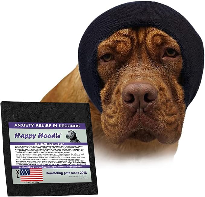 Happy Hoodie The Original Dog & Cat Calming Band for Noise & Anxiety Relief