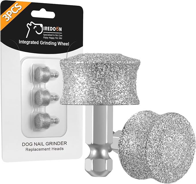 IREDOON Dog Nail Grinder Replacement Head, 3pcs