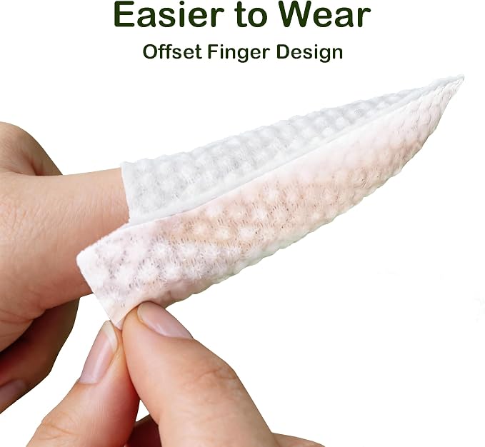 Dog Ear Wipes, Finger Design, Large Easy Fit, 50 Ct