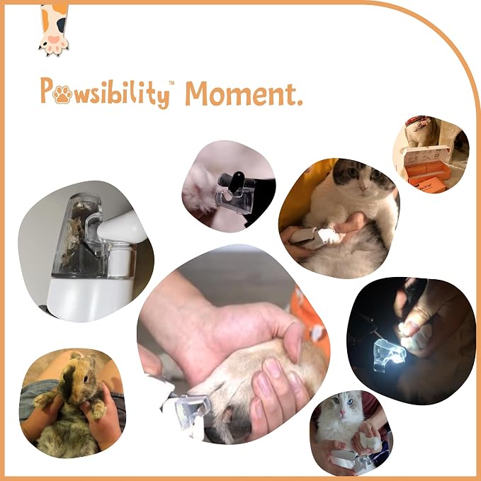 Pawsibility Reinvented Pet Nail Clippers with LED Light - Pink