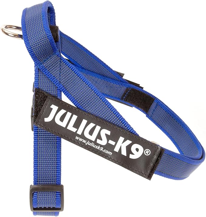 IDC Color & Gray Belt Harness, Size: XS/Mini-Mini, Blue-Gray