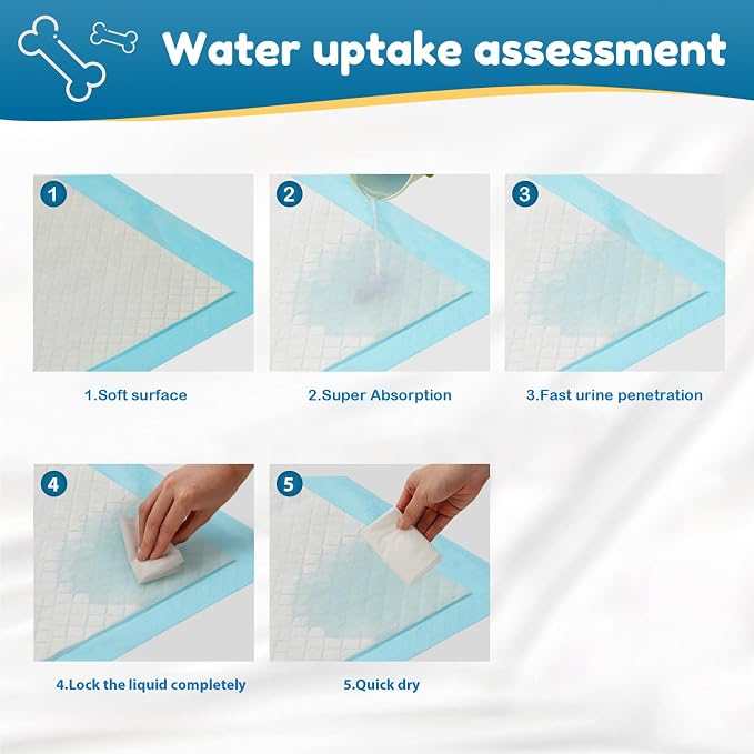 Dog Pee Pads 22"x23", Disposable Puppy Pee Pads Pee Pads for Dogs, Pet Training Pads Super Absorbent Leak-Proof Pee Pads (90 Count)