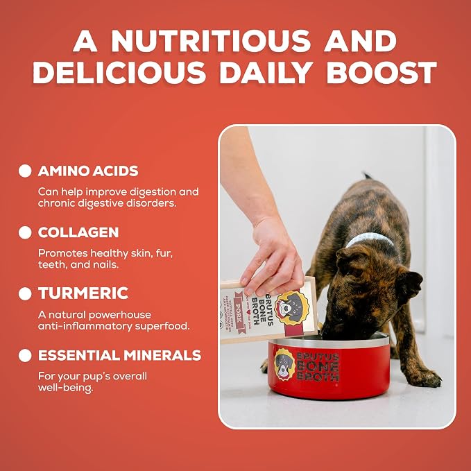 Brutus Bone Broth for Dogs - Beef & Pork