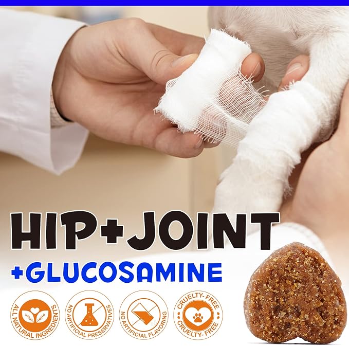 ZIXAOK Glucosamine for Dogs - Hip & Joint Supplement (150 Tablets, 13.2 oz)