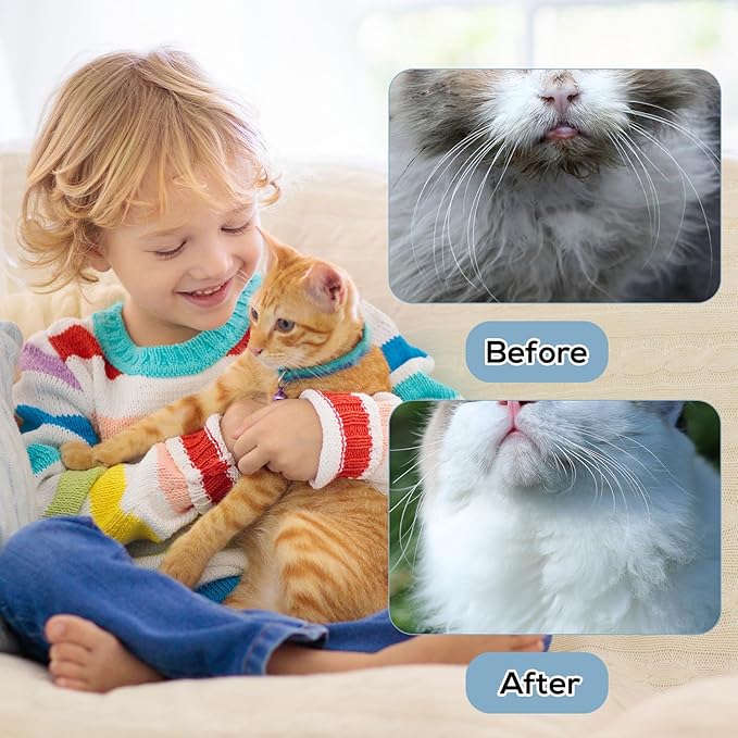 4 Pcs Cat Chin Brushes, Soft Silicone Manual Facial Cleansing Scrubber Cats Chin Cleaner Dog Finger Toothbrush Pet Tooth Brush with Improved Design for Dogs Cats Puppies Chin Cleaning Dental Care